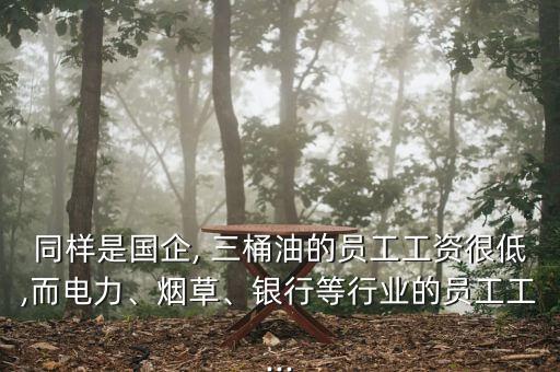 同樣是國(guó)企, 三桶油的員工工資很低,而電力、煙草、銀行等行業(yè)的員工工...