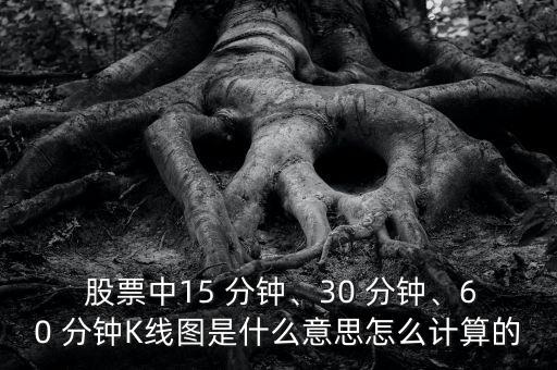  股票中15 分鐘、30 分鐘、60 分鐘K線圖是什么意思怎么計算的