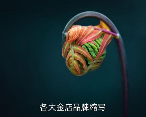 各大金店品牌縮寫(xiě)
