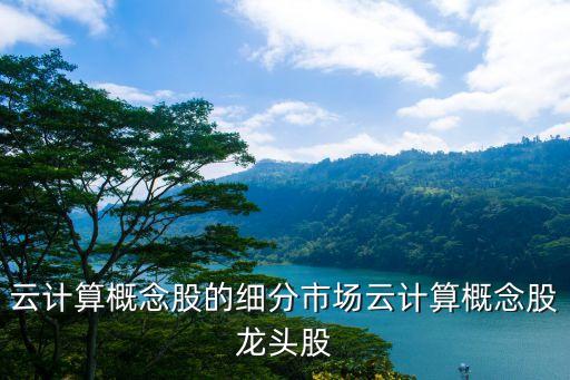 云計算概念股的細分市場云計算概念股龍頭股