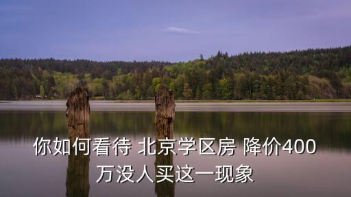 你如何看待 北京學(xué)區(qū)房 降價(jià)400萬(wàn)沒(méi)人買(mǎi)這一現(xiàn)象